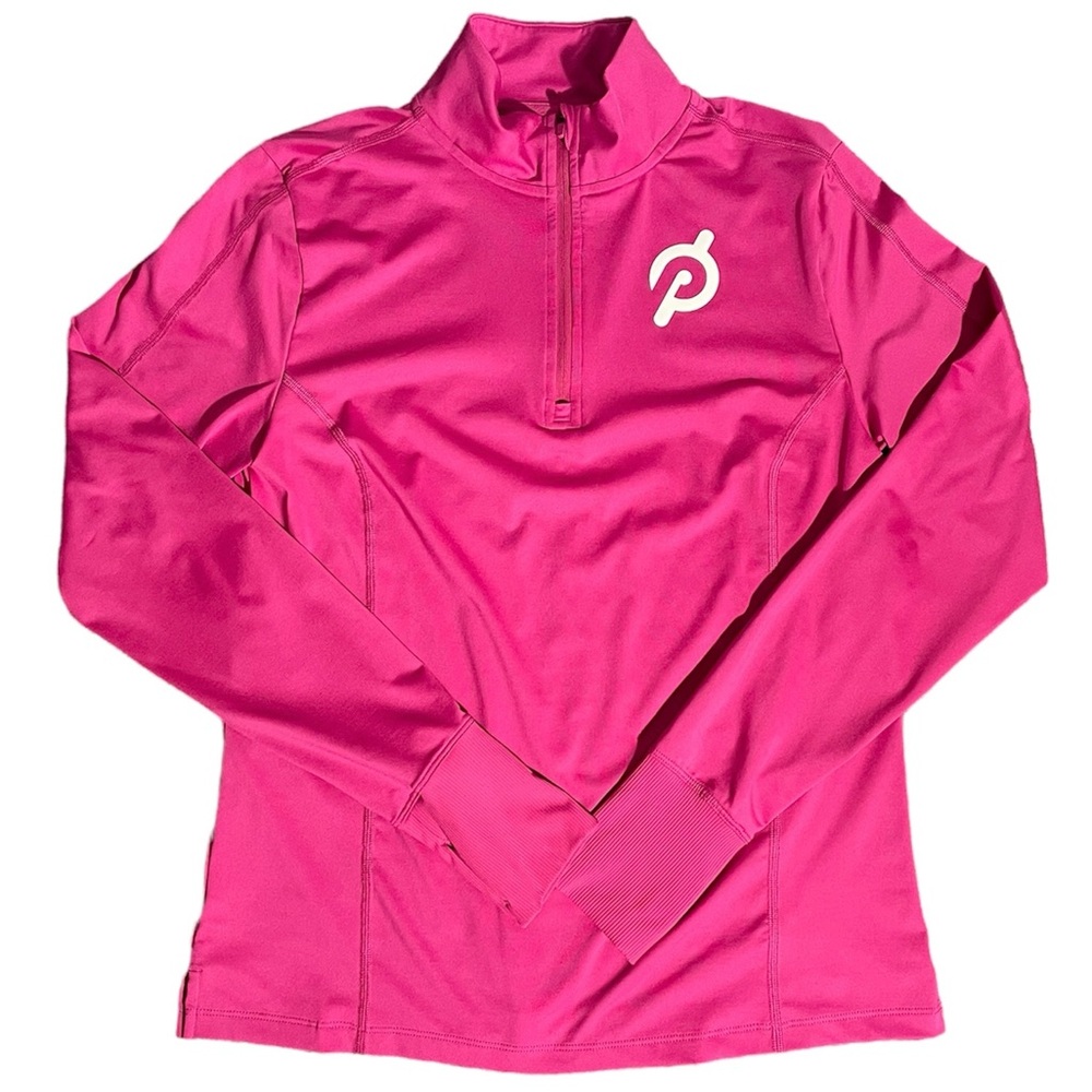 Peloton Hot Pink Warm Up 1/4 Zip Long Sleeve Women’s Small